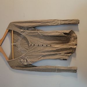 Freepeople wideneck embellished tee